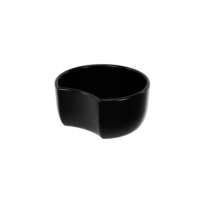 Black Melamine Crescent Dish w/sf 200x185x100mm 2L