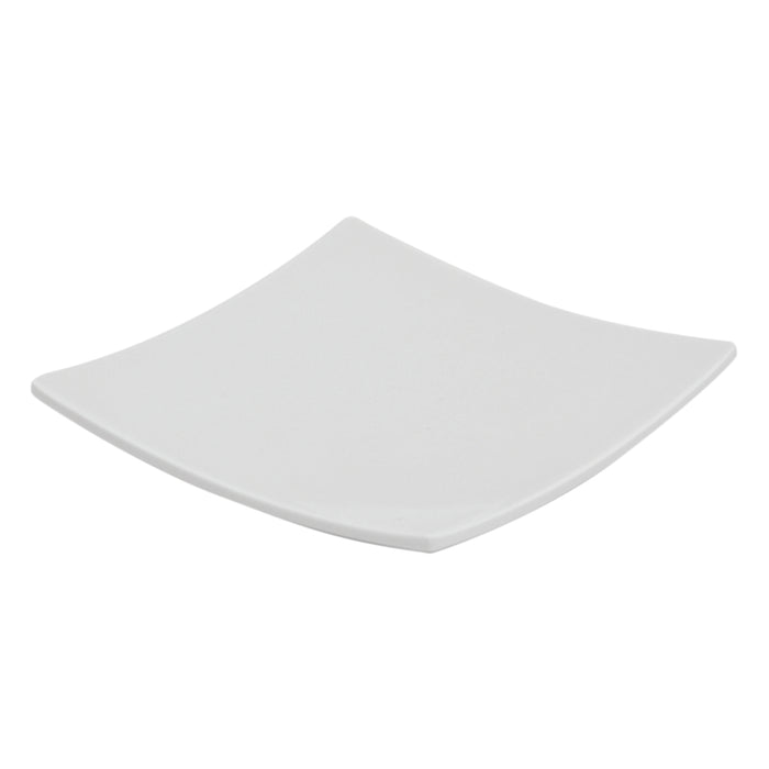 White Melamine Appetite Concave Dish 105x105x15mm