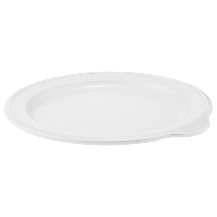 Omni White Large Low Plate White Rim 240x230x20mm