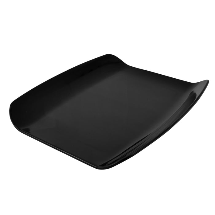 Black Melamine Curved Gastro Tray with sf