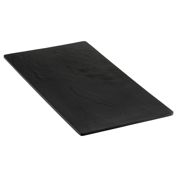 Black 1/3 Size Slate Effect Melamine Tray w/sf