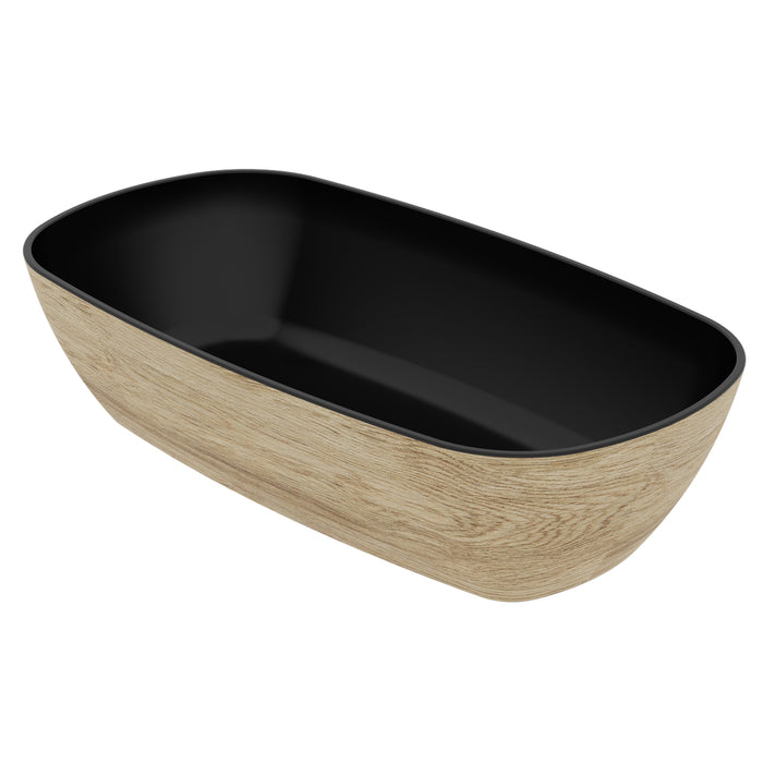 Black Tura Melamine 1/3 Size Crock 176x325x80mm 2L