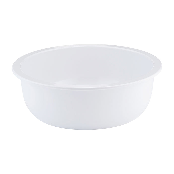 White Melamine Barrel  Ins 212'dia x 70mm 1.5L