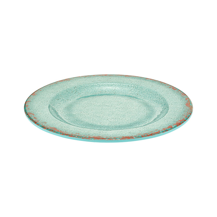 Blue Casablanca Melamine Plate 230x230x17mm