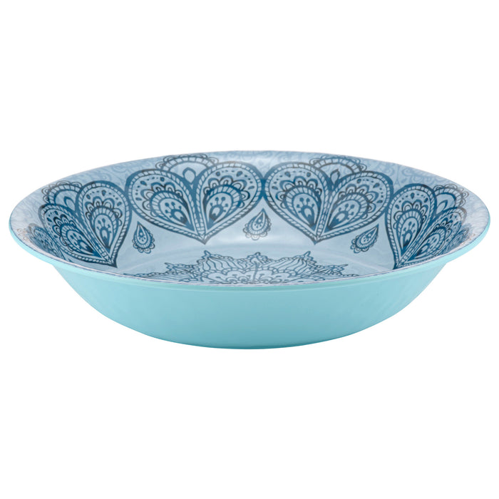 Blue Mehndi Melamine Dish 350x350x70mm 3.5L