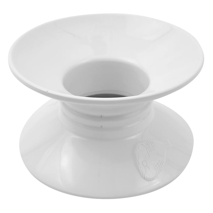 White Melamine Pedestal Stand (Embossed)