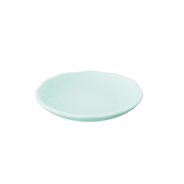 Mineral Aqua Melamine Crackle Plate 205x43mm