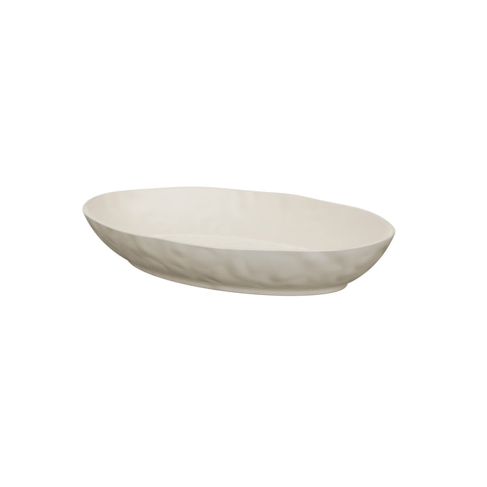Aqua Pigment Melamine Oval Dish  420 x 280 x 70mm 3.4L