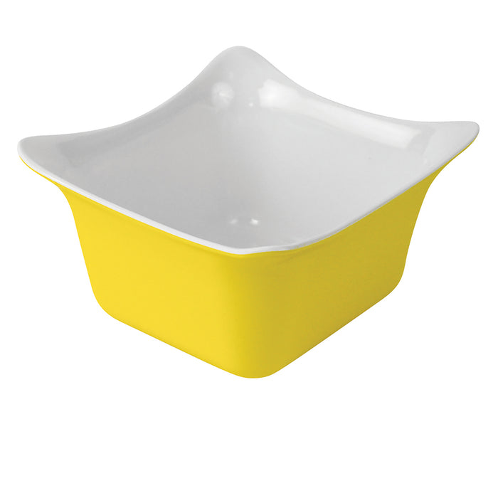 Yellow/White Fleur 1/6 Sz Melamine Crock SF 1L