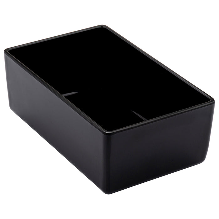 Black Melamine Chunky Crock 162x260x100mm 3.2L