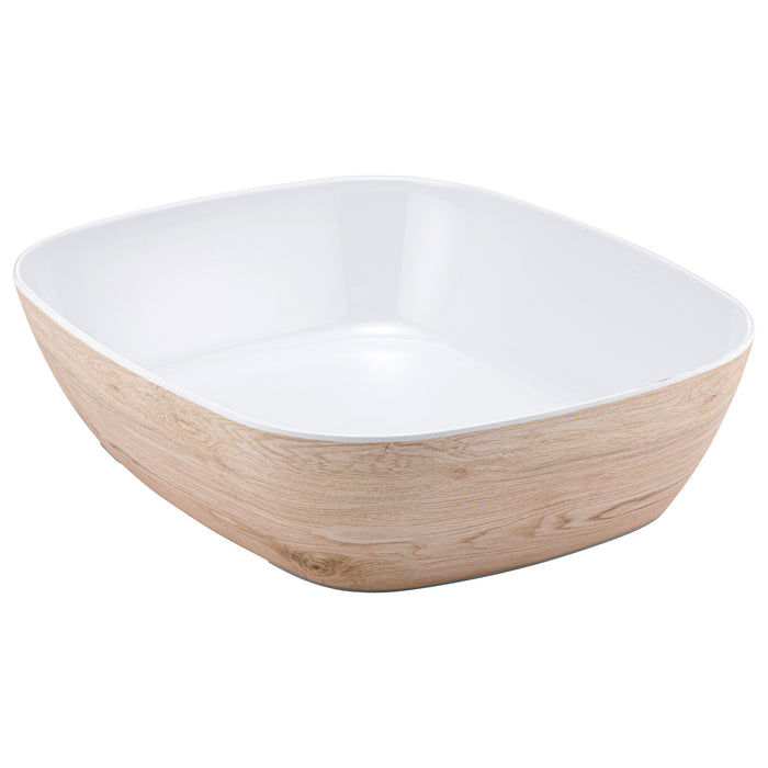 White Tura Melamine 1/2 Size Crock 265x325x80mm 3.5L