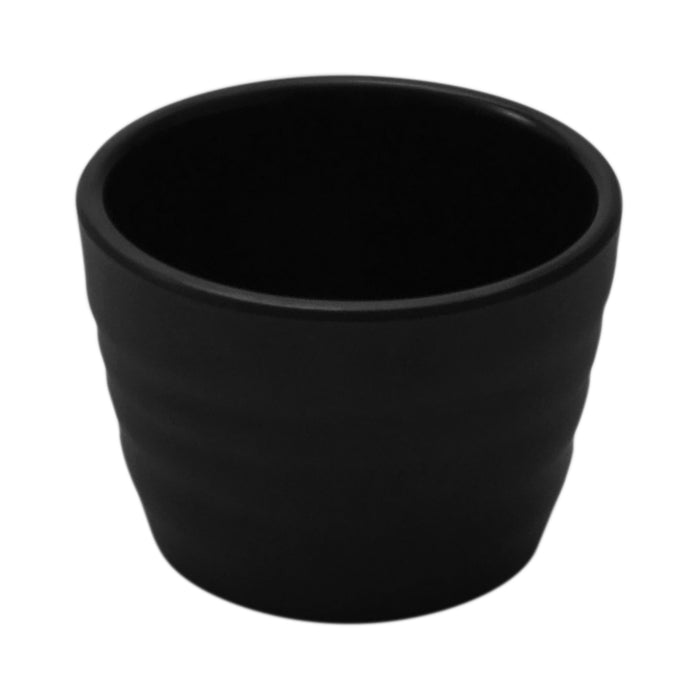 Black Melamine Rippled Ramekin 70 Dia. x 50mm 75ml