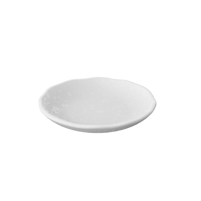 Mineral Blanche Melamine Crackle Plate 205x43mm