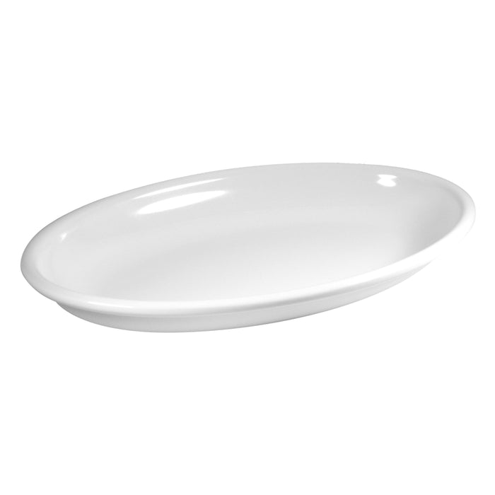 White Melamine Oval Platter 400x267x51mm 1.5L