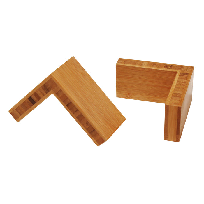 Bamboo L Shape Riser (Set of 2) 100 x 100 x 50mm