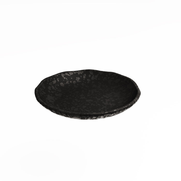 Mineral Noir Melamine Crackle Plate 254mm x 30mm