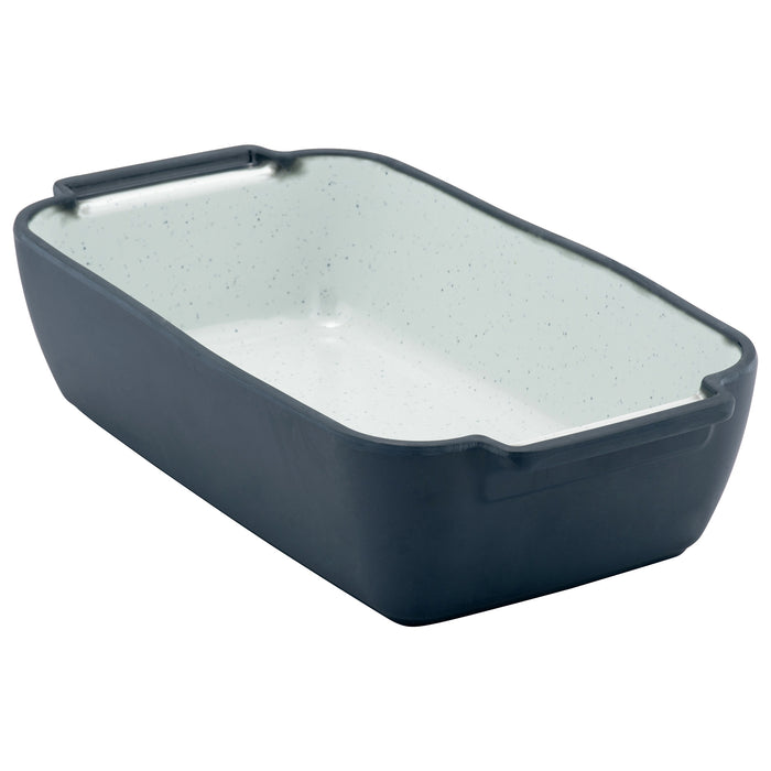 Steel Blue Marl Melamine 1/3 Size Crock 325x176x80mm