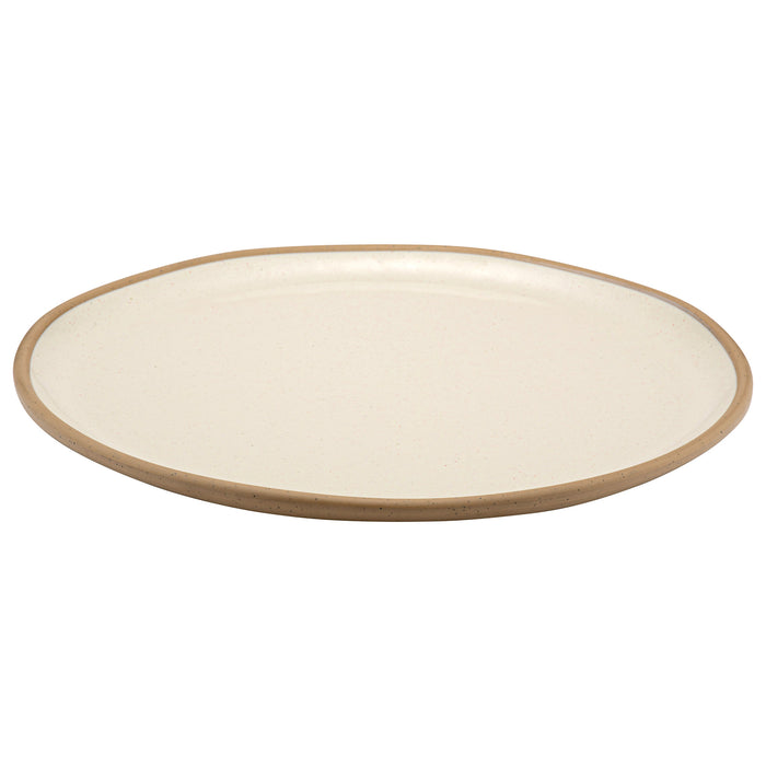 Cream Marl Melamine Shallow Dish 385x385x26mm