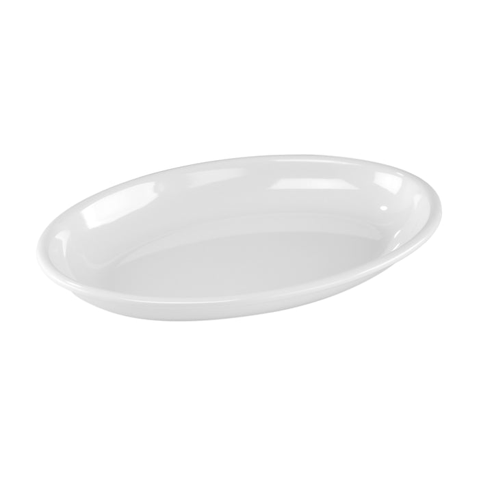 White Melamine Oval Platter 502x362x70mm 5L