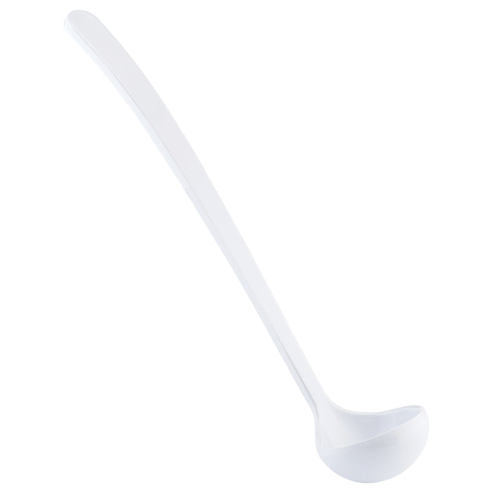 White 1oz Melamine Ladle