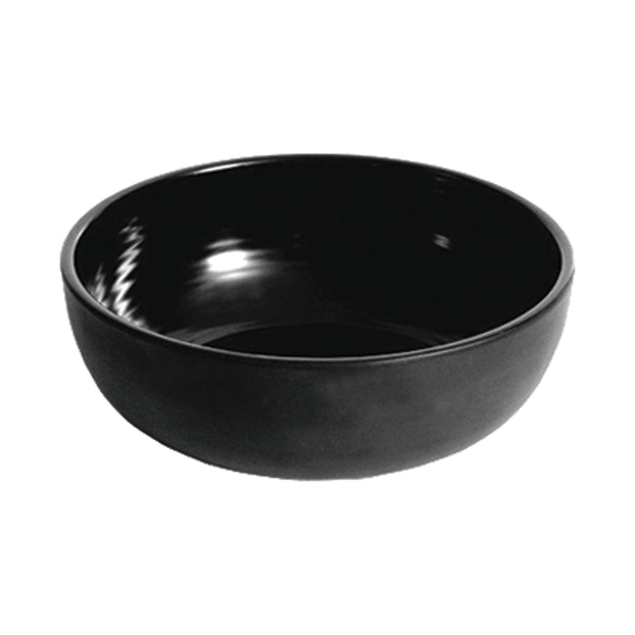 Black Matt Melamine Ribbed Dish 222x82mm 2ltr