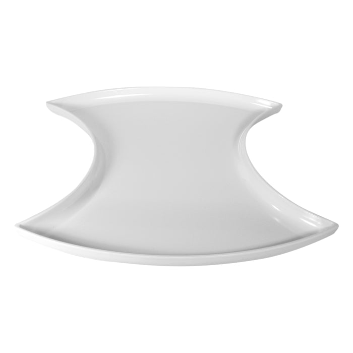 White Melamine Oval Centre Piece 559x279x38mm