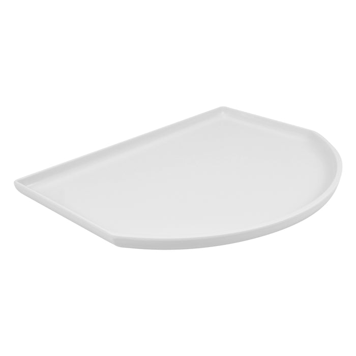 White Melamine Half Oval Server 457x610x38mm