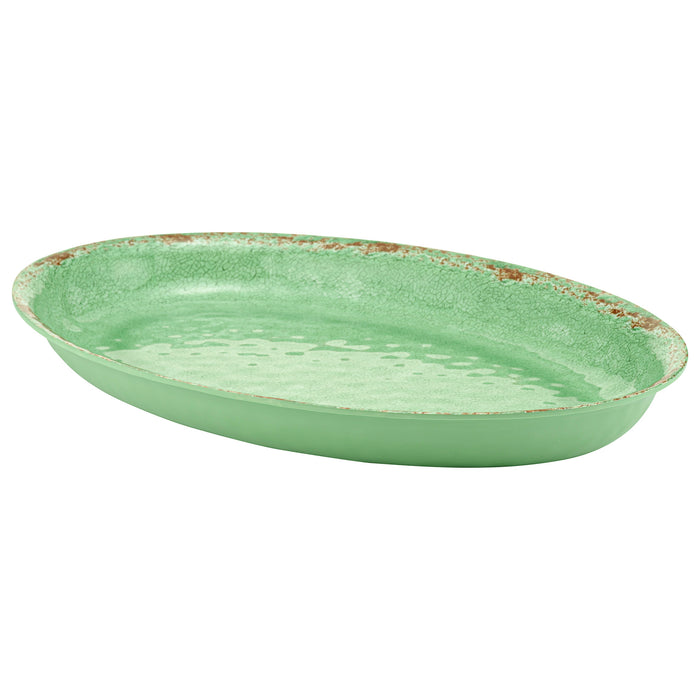 Green Casablanca Melamine Dish 420x280x40mm 2.5L