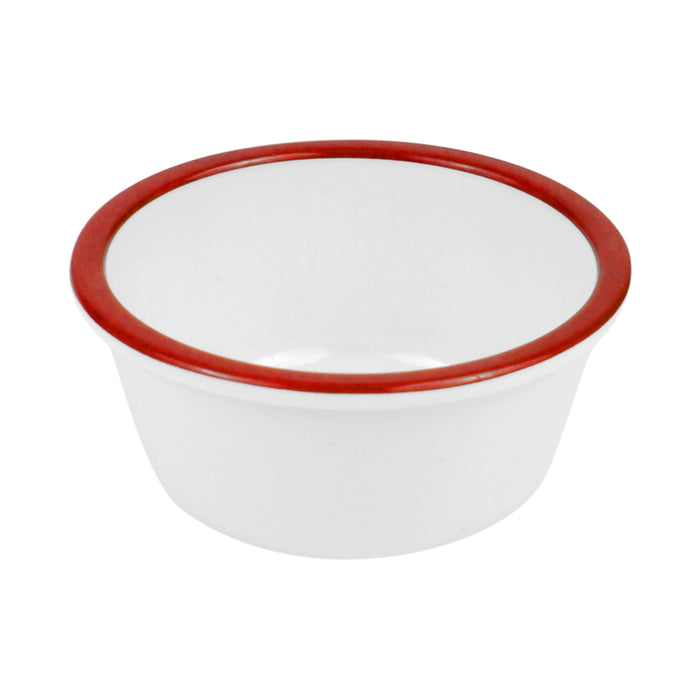 Red Enamelware Melamine Pot 90x40mm 52ml