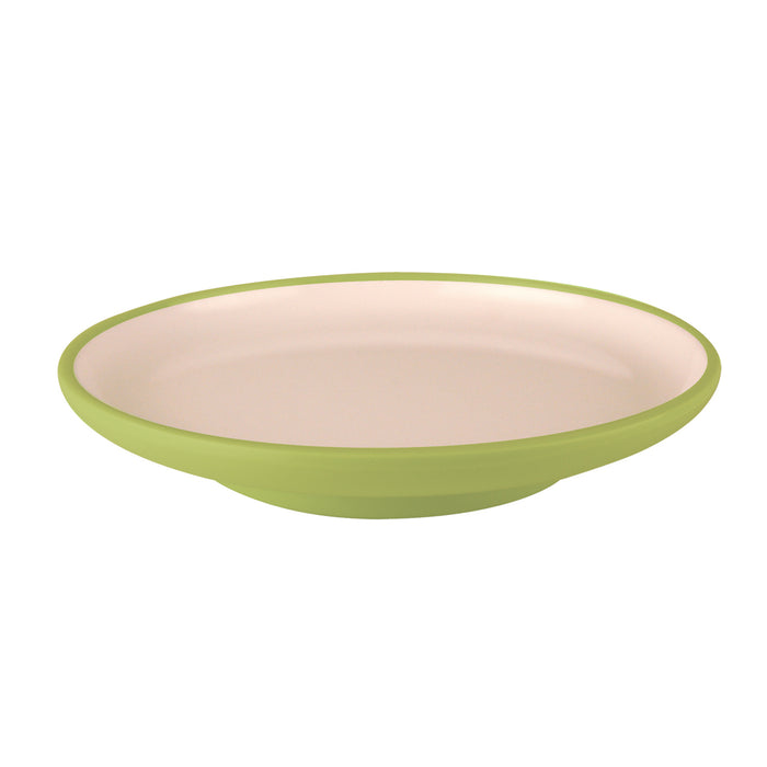 Green/White Melamine Dessert Plate 140x22mm