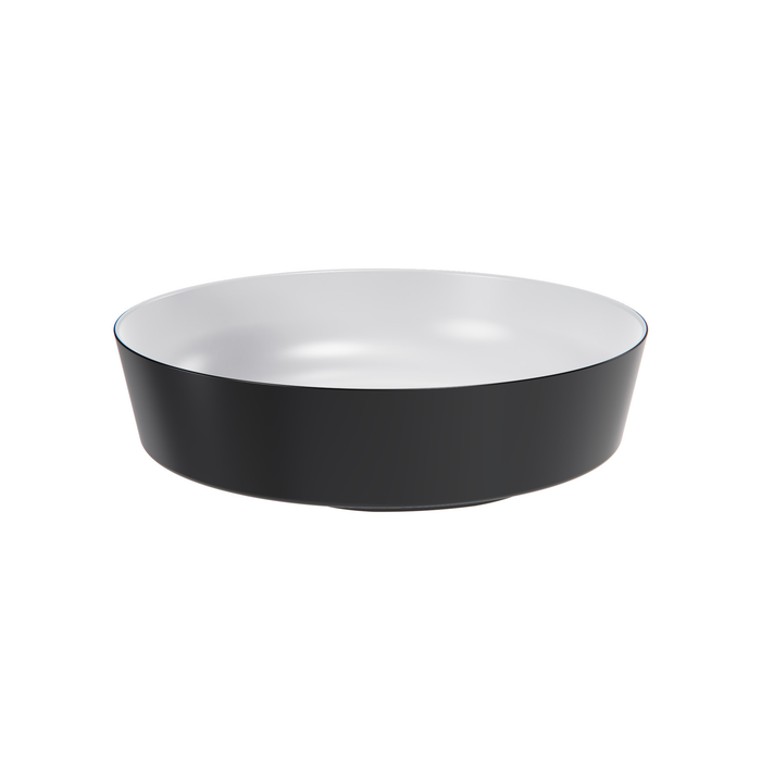 Mayfair Black/W Melamine Large Dish 272x65mm 2.4L