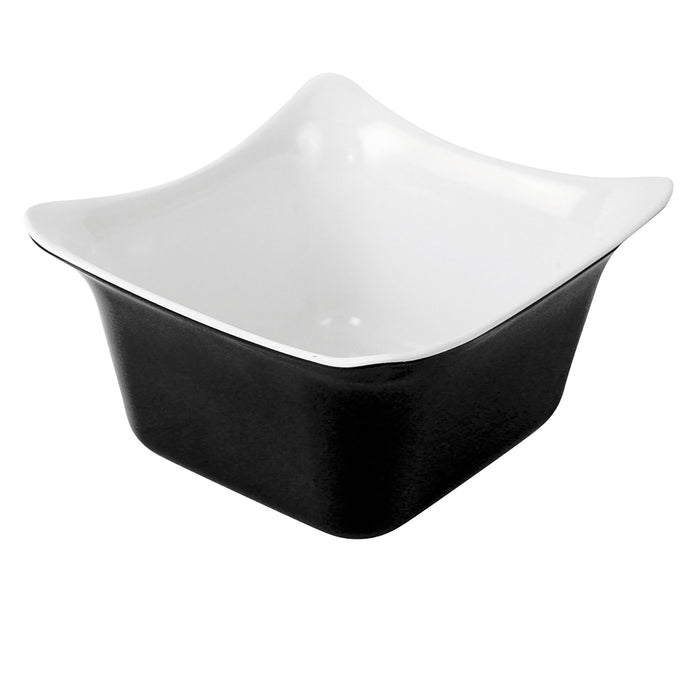 Black 1/6 Size Melamine Fleur Crock  w/SF 1L