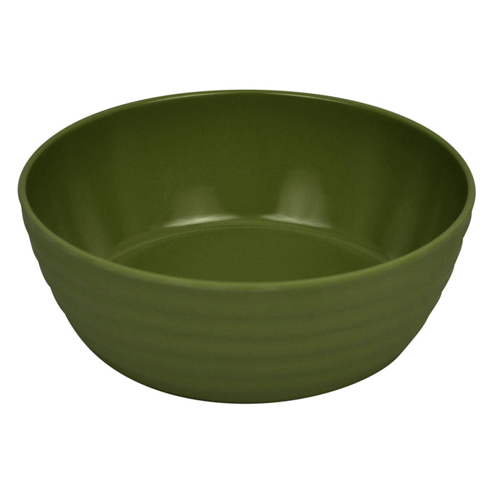 Green Melamine Ripple Low Dish - 1.3L