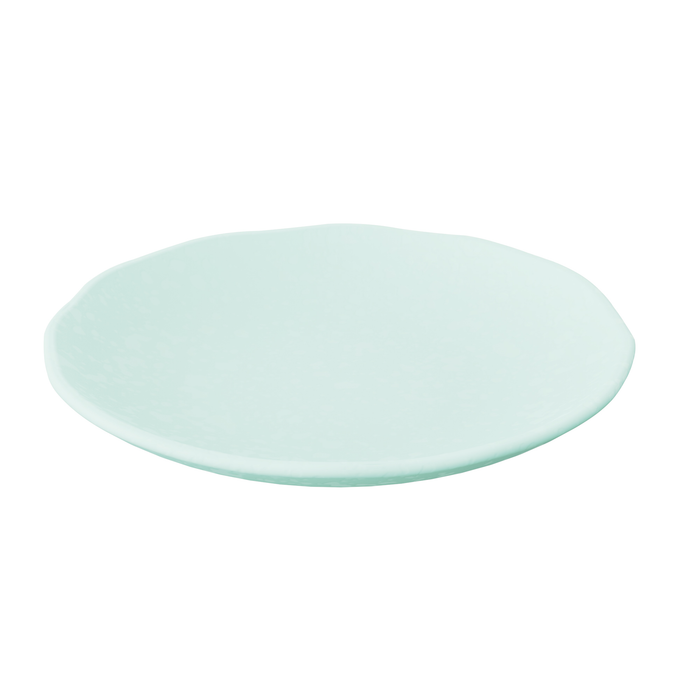 Mineral Aqua Melamine Crackle Plate 300x52mm