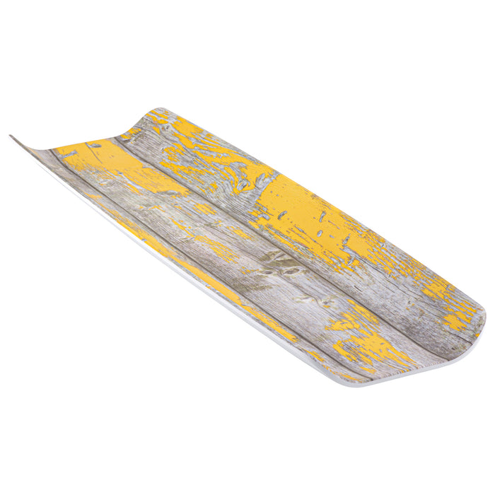 Rustic Teal Tura Melamine Curved Tray 2/4 Size 530x162x40mm