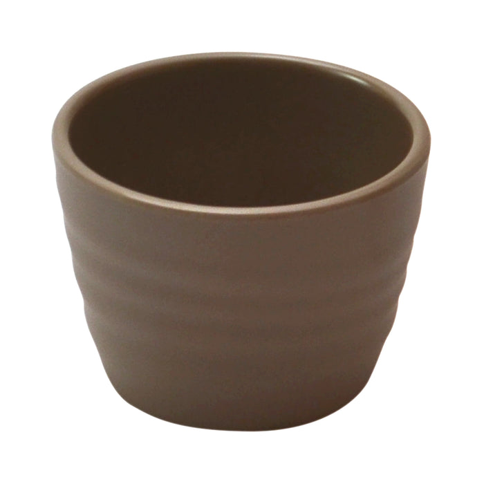 Stone Melamine Rippled Ramekin 70 dia. x 50mm 75ml