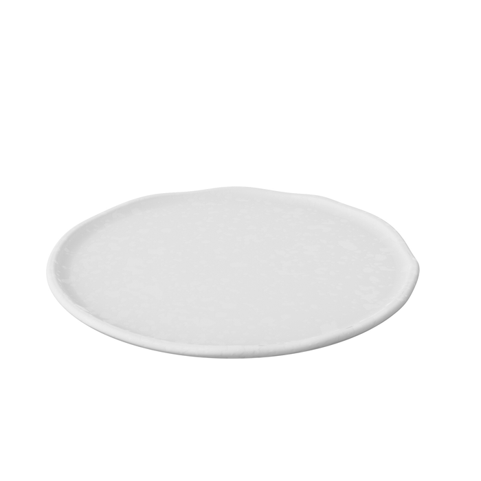 Mineral Blanche Melamine Crackle Plate 254mm x 30mm