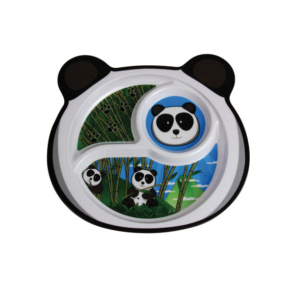 Panda Melamine Sectioned Plate 243x231mm