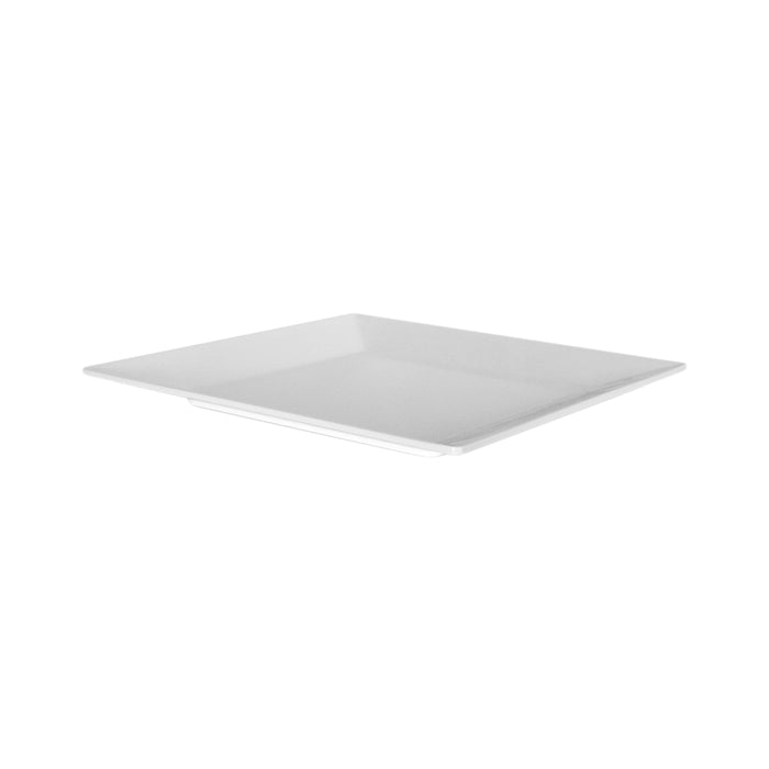 White Melamine Lancaster Square Plate 254xmm