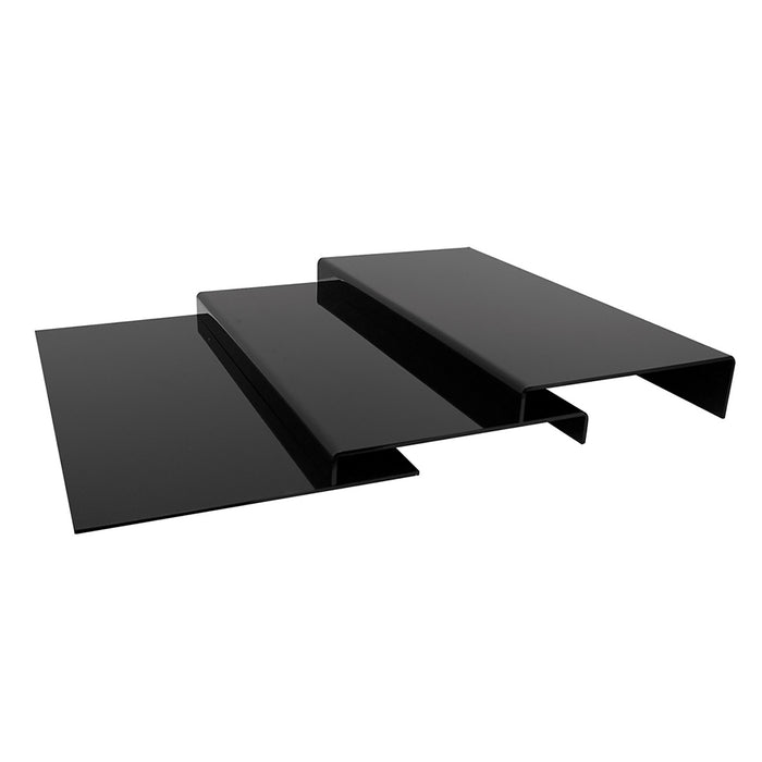 Black Acrylic Non-Slip Adjustable 3pc Step Max