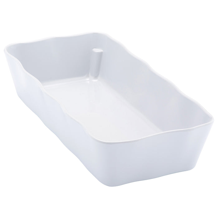 White Melamine Aalto Dish 210x140x60mm 1.1L