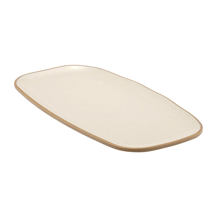 Steel Blue Marl Melamine Rectangular Side Plate 300x153mm
