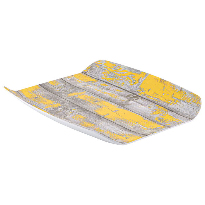 Rustic Teal Tura Melamine Curved Tray 1/2 Size 265x325x40mm