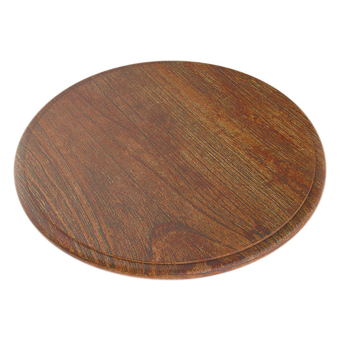 Rustic Wood Effect Round Platter with SF