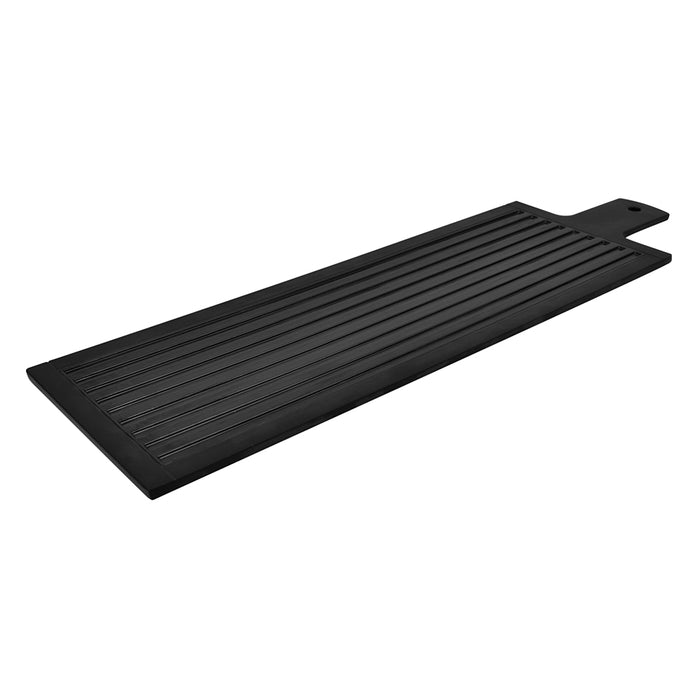 Black Melamine 2/4 Stave Paddle Platter