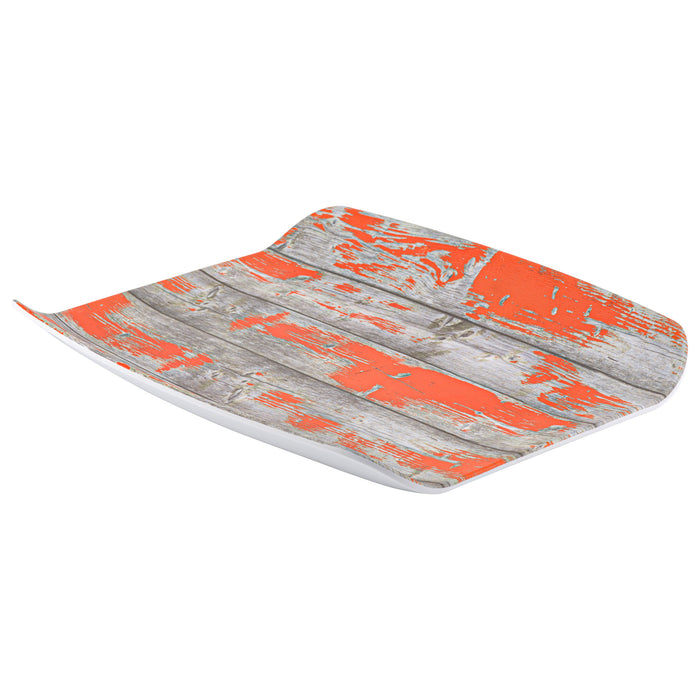 Rustic Orange Tura Melamine Curved Tray 1/2size265x325x40mm