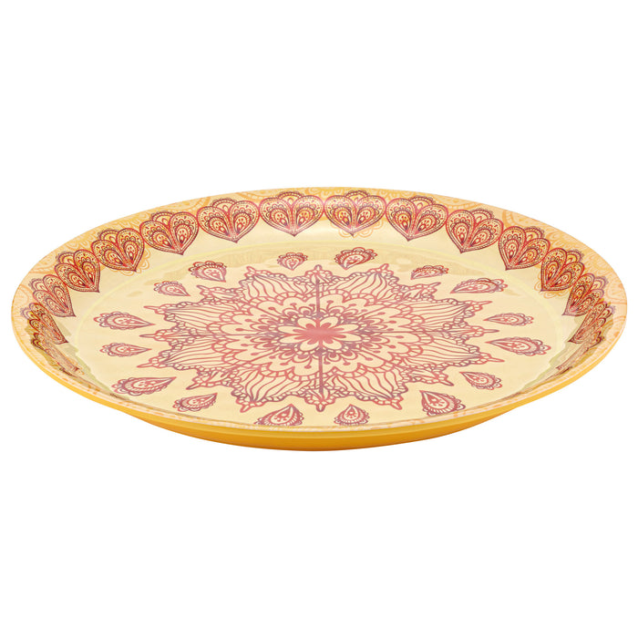 Purple Mehndi Melamine Dish 350x350x30mm