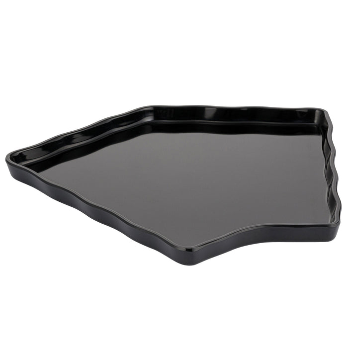 Black Melamine Aalto Tray