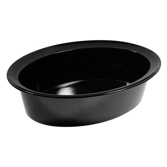 Black Melamine Deli Oval Dish 445x318x102mm 5.5L