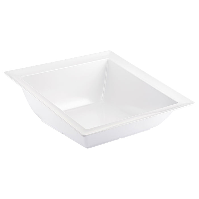 White Melamine Angled Dover Dish 375x375x140mm5.4L